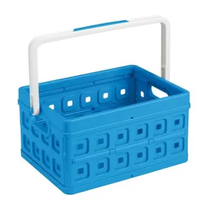 24L Folding Carry Basket Blue