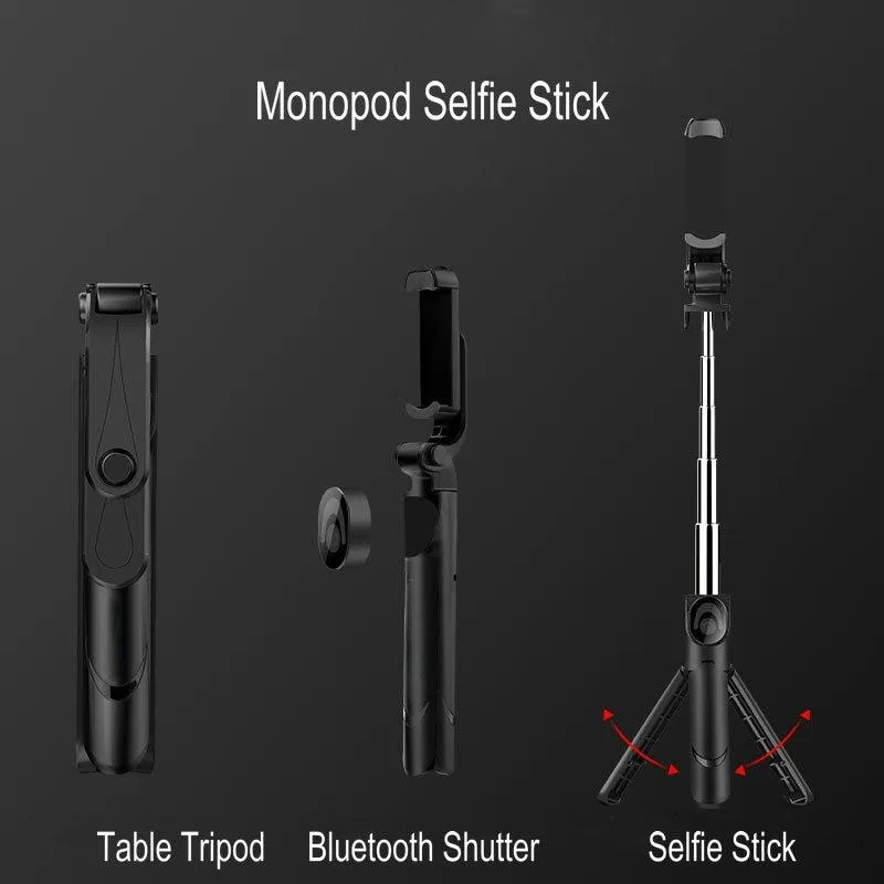 3 In 1 Smartphone Extendable Tripod Bluetooth Remote Selfie Stick