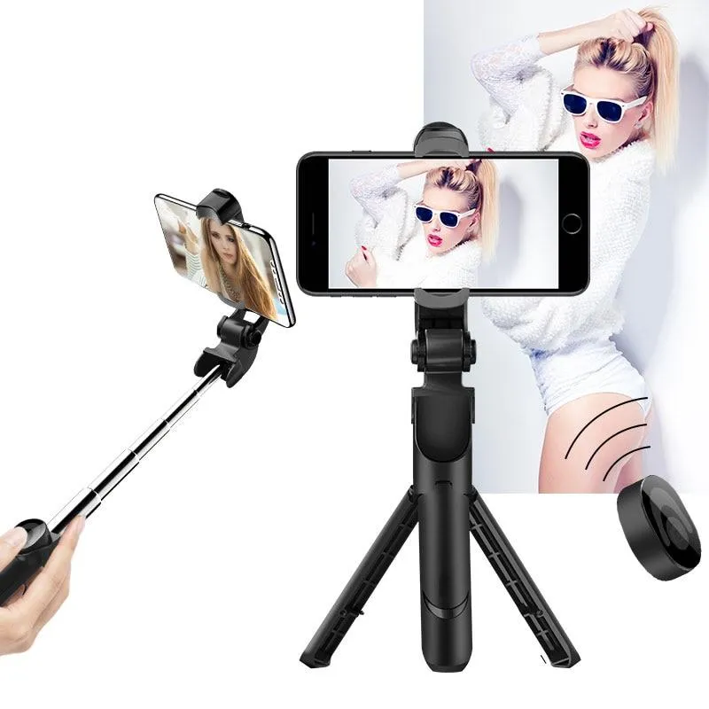 3 In 1 Smartphone Extendable Tripod Bluetooth Remote Selfie Stick