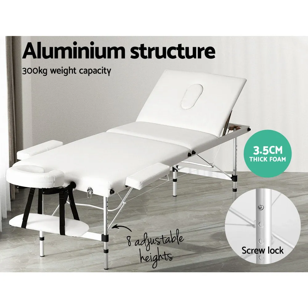 Adjustable Portable Aluminium Massage Table Set - Zenses