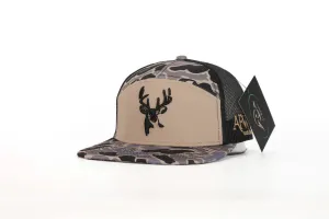 AFW Youth 7 Panel Deer Head Trucker Hat