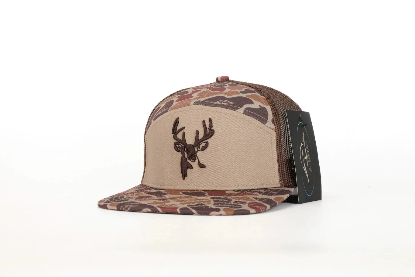 AFW Youth 7 Panel Deer Head Trucker Hat