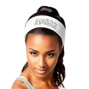 Am&Is Unisex Polyester Magic Scarf Headband - White