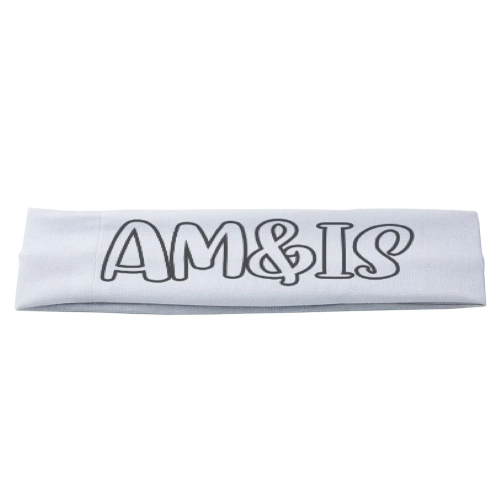 Am&Is Unisex Polyester Magic Scarf Headband - White