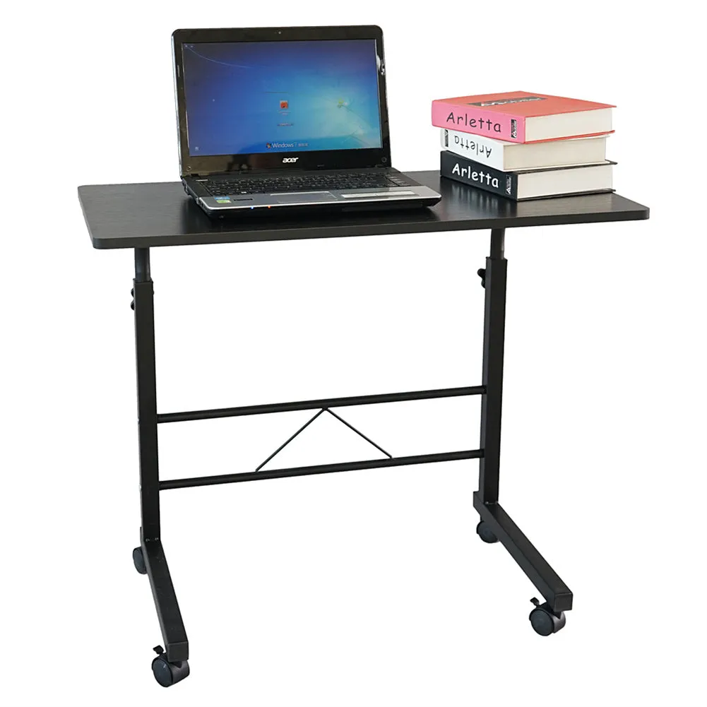 AMYOVE Portable Side Table Multipurpose Removable Adjustable Height Black