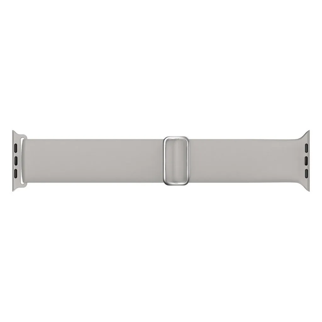 Apple Watch 44mm adjustable silicone watch strap - Grey