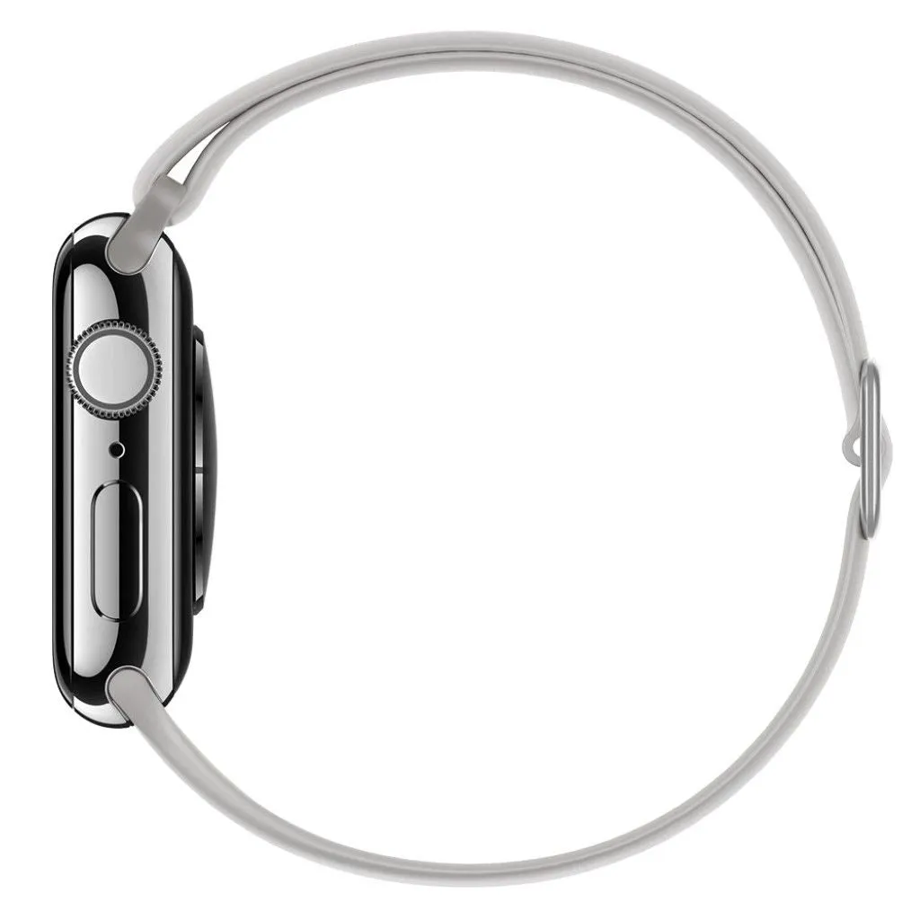 Apple Watch 44mm adjustable silicone watch strap - Grey