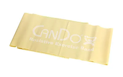 CanDo Latex Free Exercise Band - 4' length - Gold - xxx-heavy