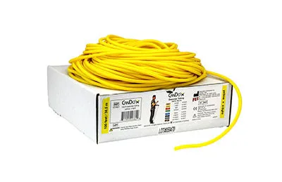 CanDo Low Powder Exercise Tubing - 100' dispenser roll - Yellow - x-light