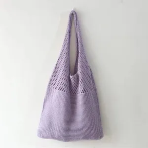 CL1094 - Korean Retro hollow knitted portable shoulder bag