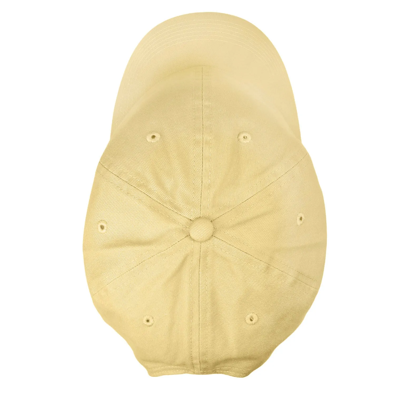 Classic Baseball Cap Soft Cotton Adjustable Size - Light Yellow