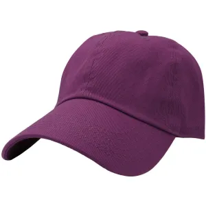 Classic Baseball Cap Soft Cotton Adjustable Size - Mulberry