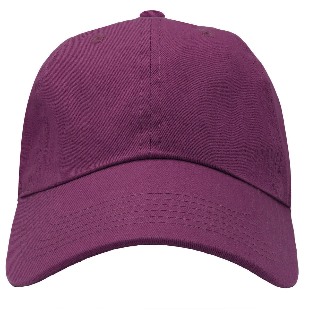 Classic Baseball Cap Soft Cotton Adjustable Size - Mulberry