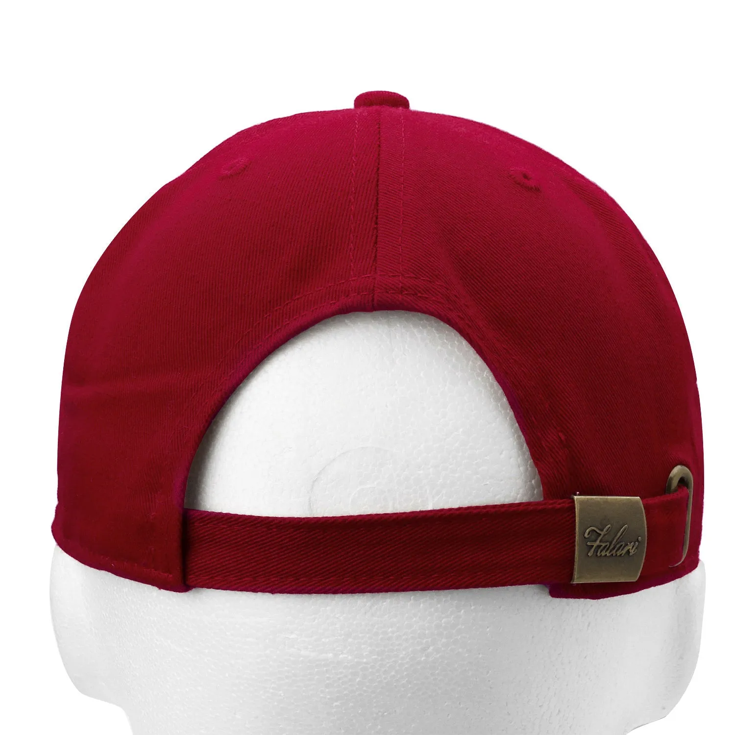 Classic Baseball Cap Soft Cotton Adjustable Size - Wine