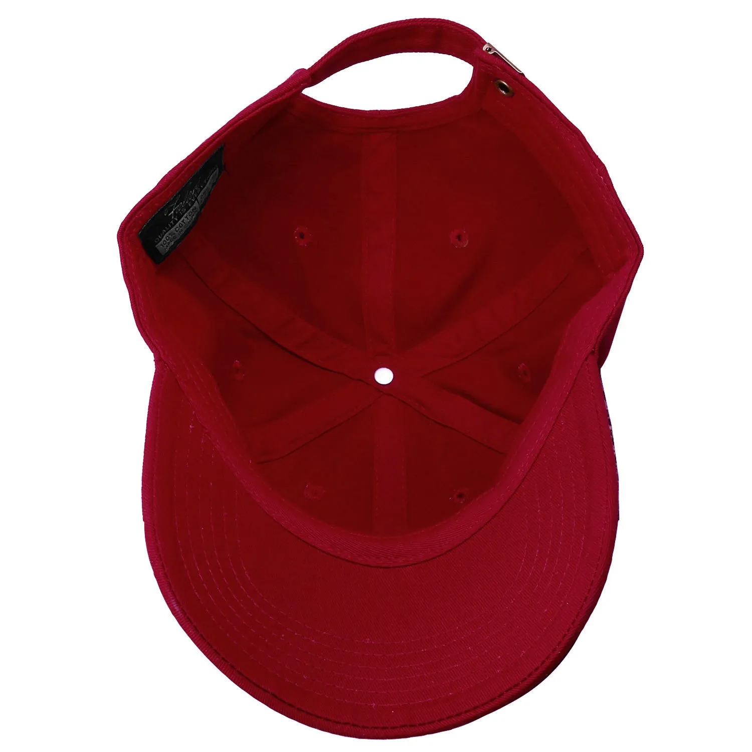 Classic Baseball Cap Soft Cotton Adjustable Size - Wine