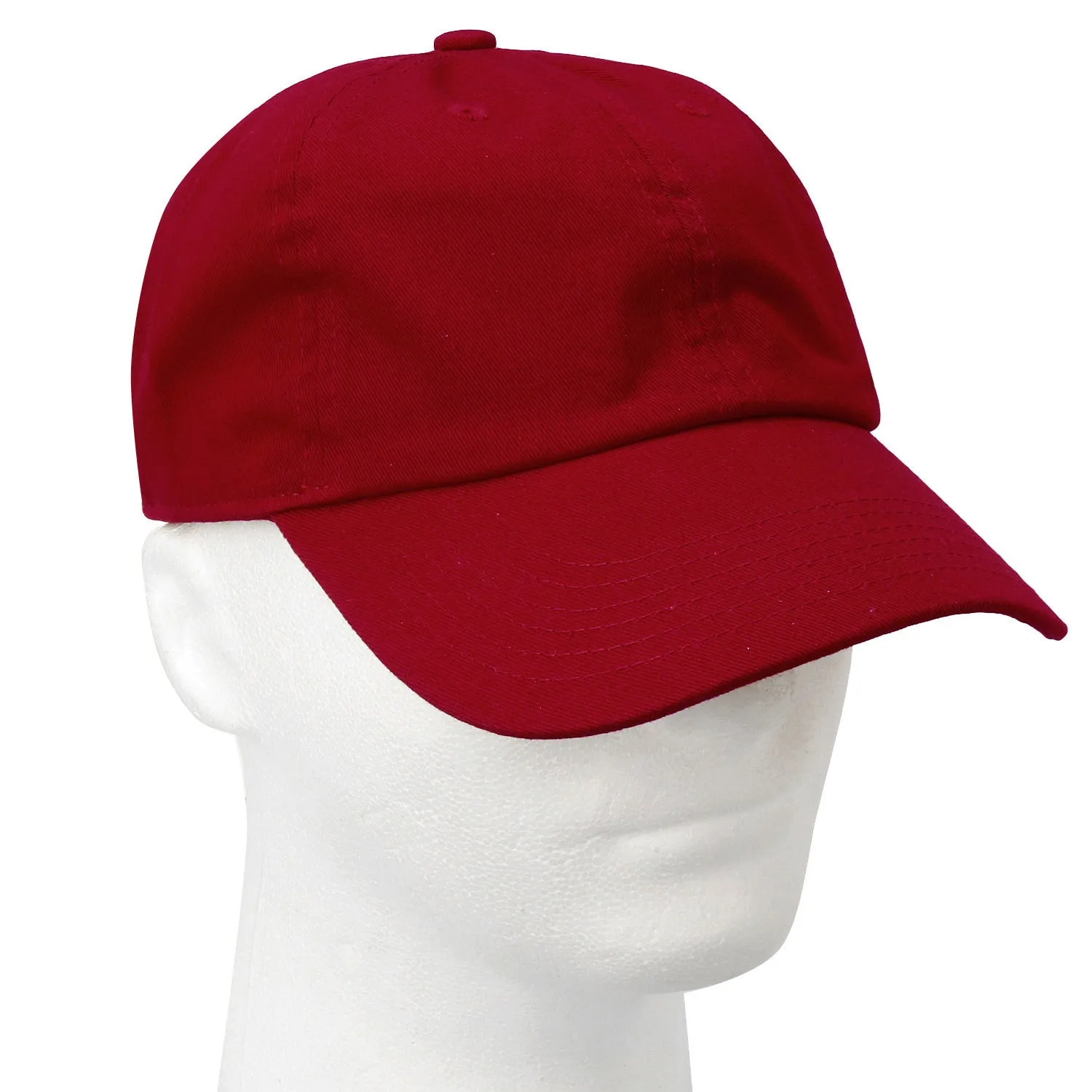 Classic Baseball Cap Soft Cotton Adjustable Size - Wine