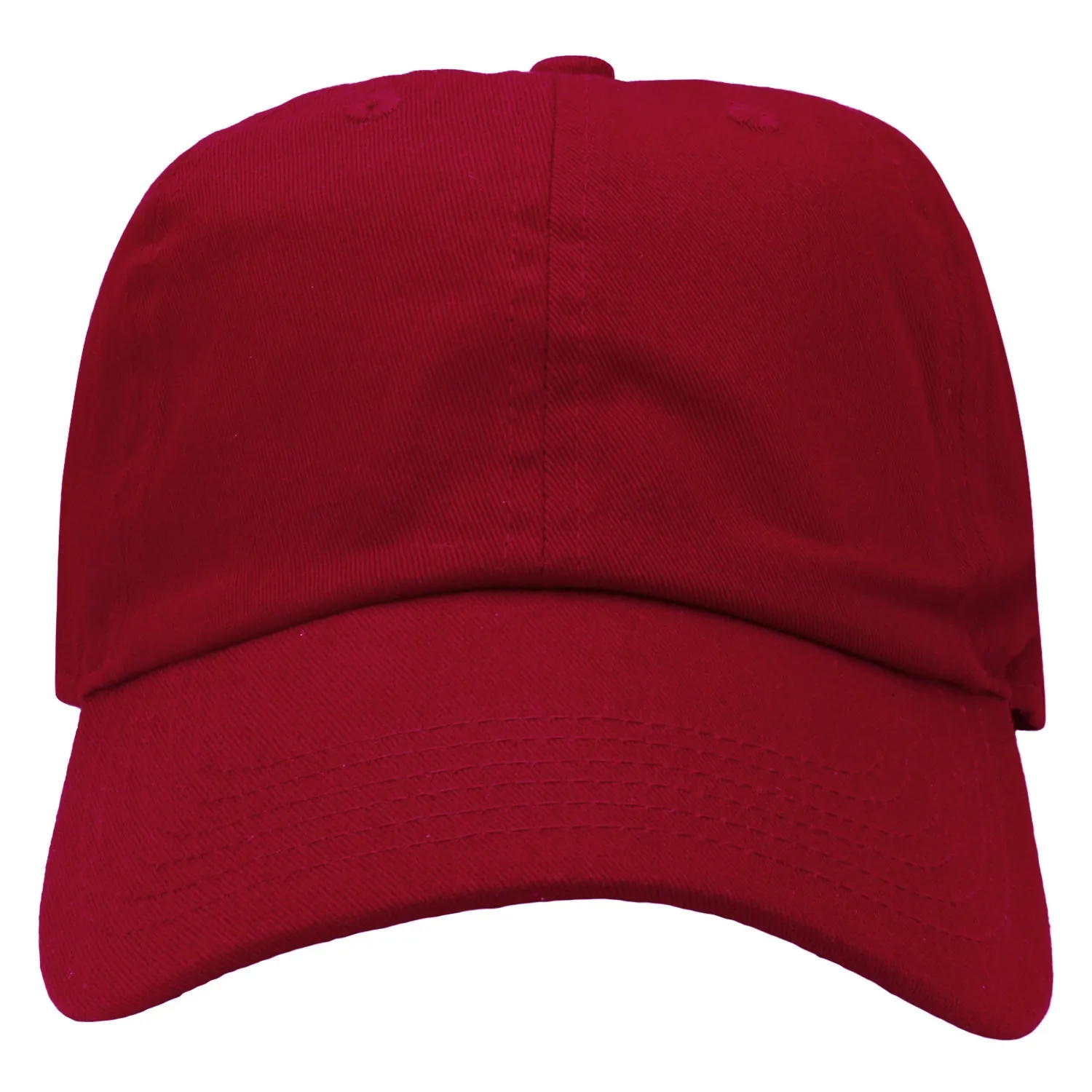 Classic Baseball Cap Soft Cotton Adjustable Size - Wine