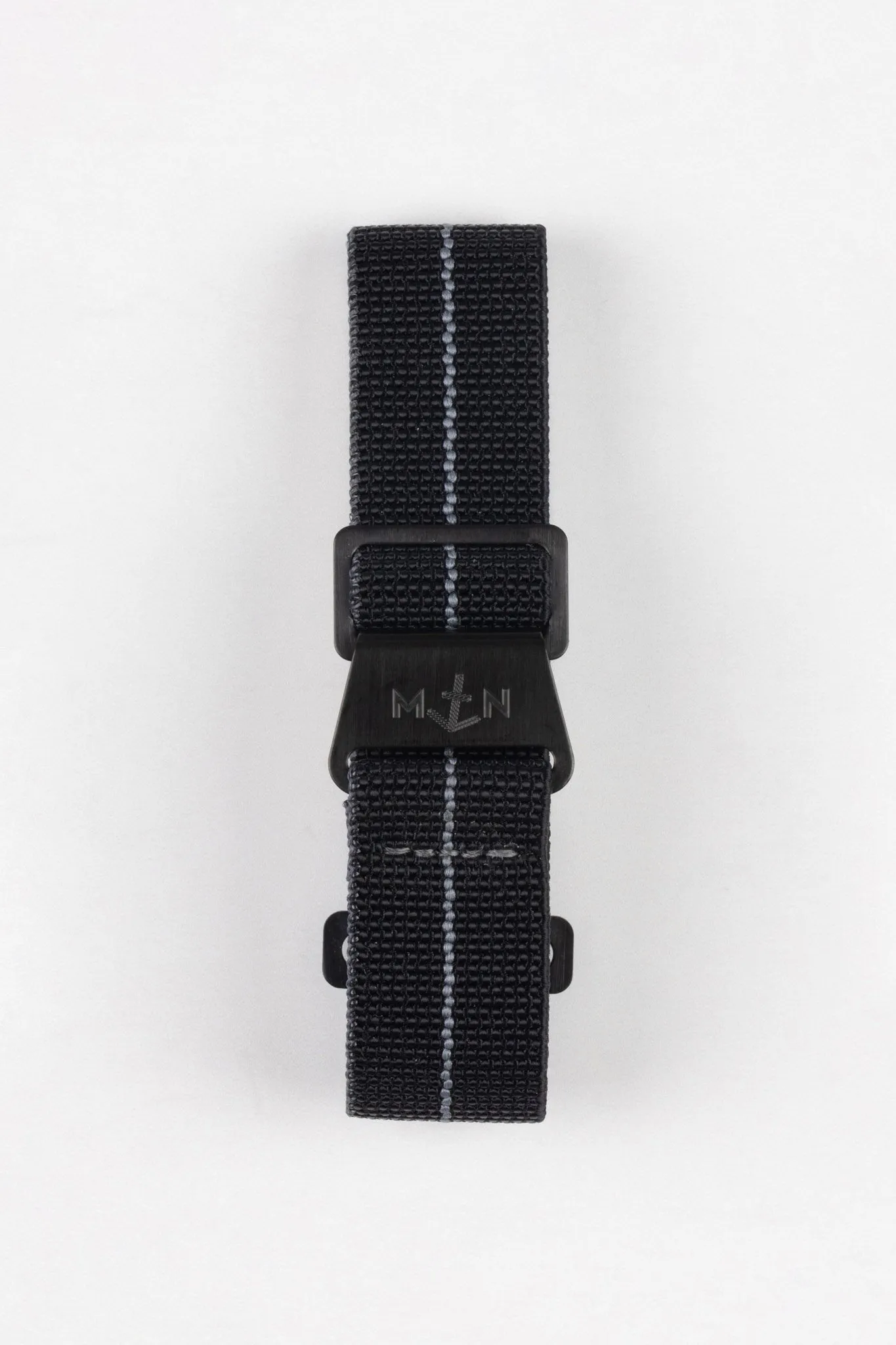 Erika's Originals BLACK OPS MN™ Strap with GREY Centerline - BLACK Hardware