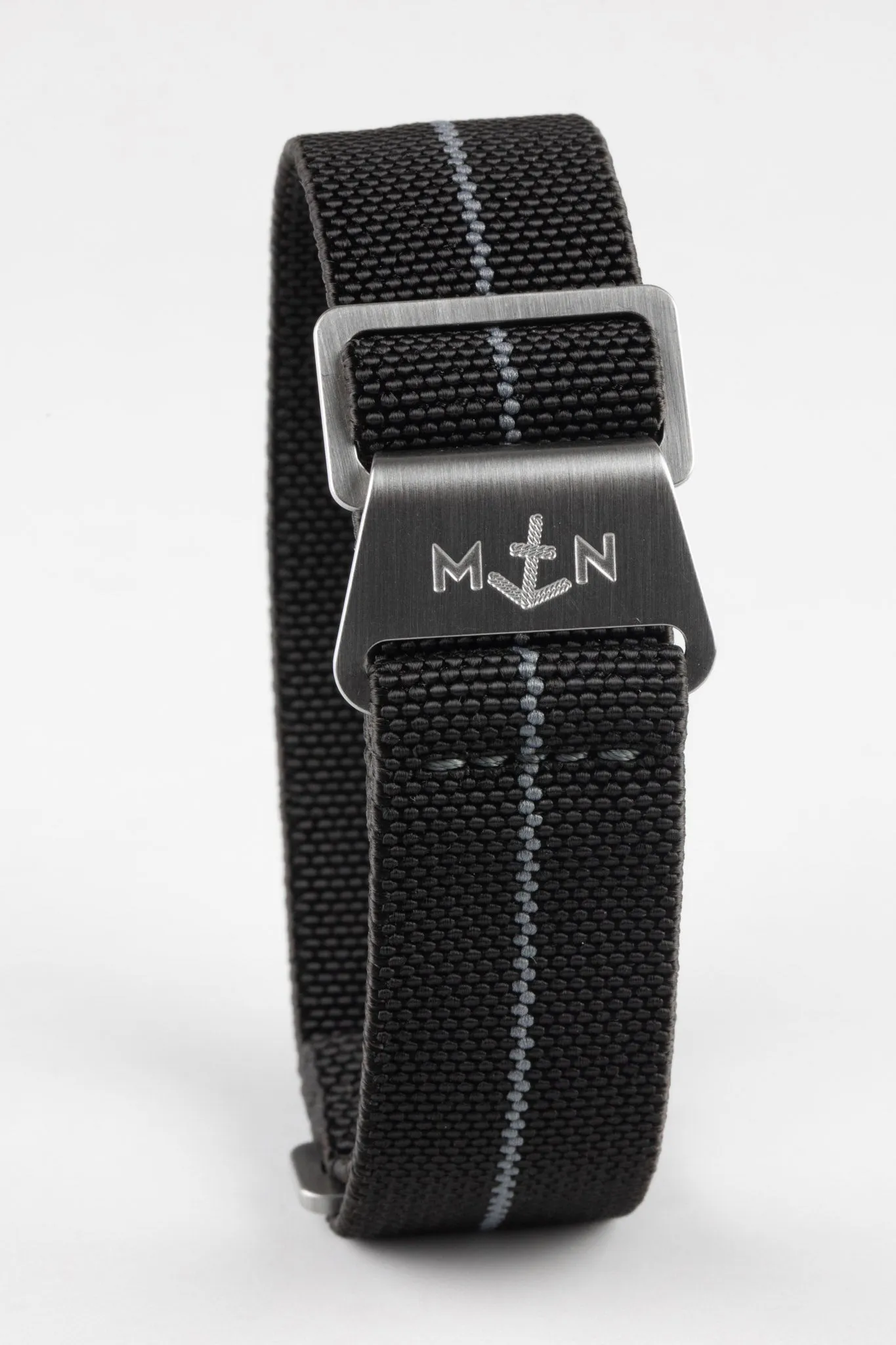 Erika's Originals BLACK OPS MN™ Strap with GREY Centerline - BRUSHED Hardware