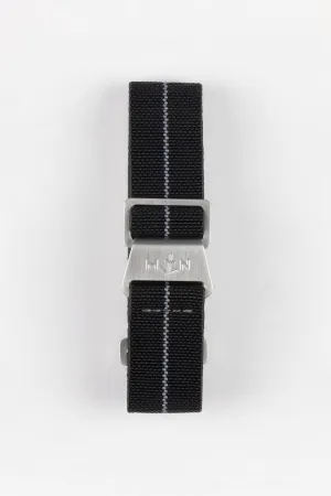 Erika's Originals BLACK OPS MN™ Strap with GREY Centerline - BRUSHED Hardware