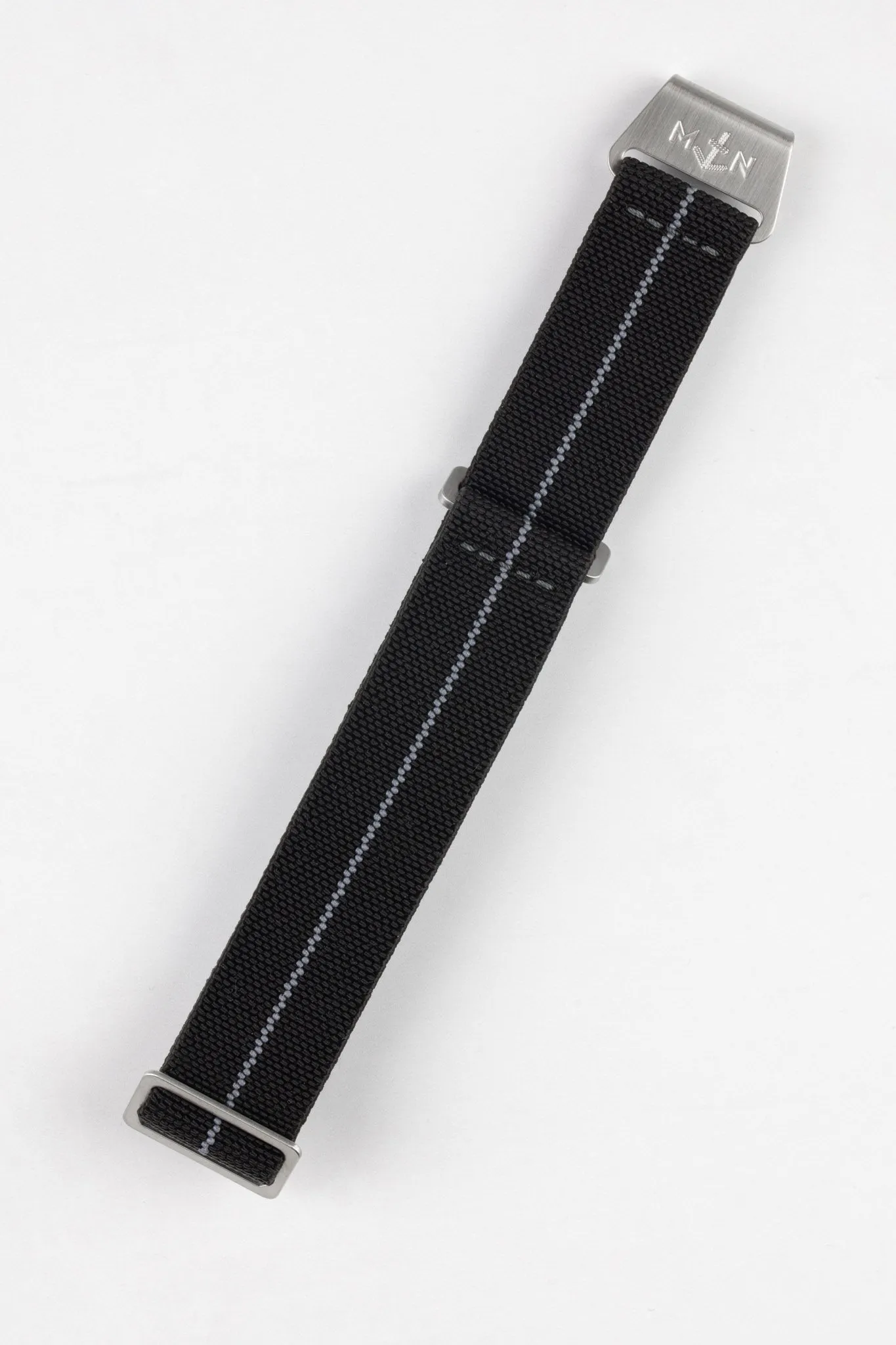 Erika's Originals BLACK OPS MN™ Strap with GREY Centerline - BRUSHED Hardware