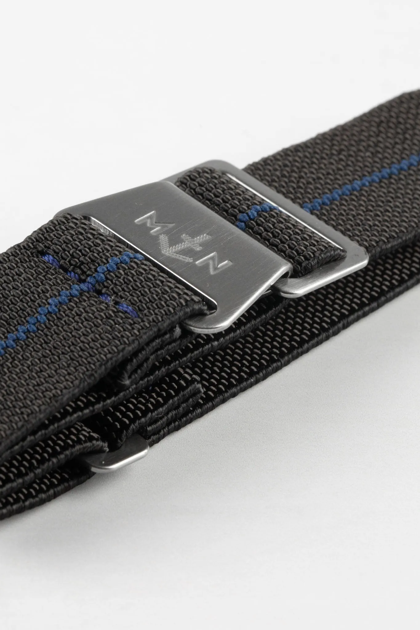 Erika's Originals BLACK OPS MN™ Strap with NAVY Centerline - BRUSHED Hardware