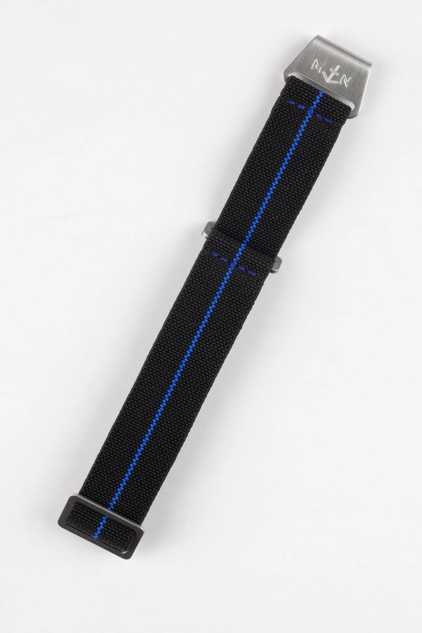 Erika's Originals BLACK OPS MN™ Strap with ROYAL BLUE Centerline - BRUSHED Hardware