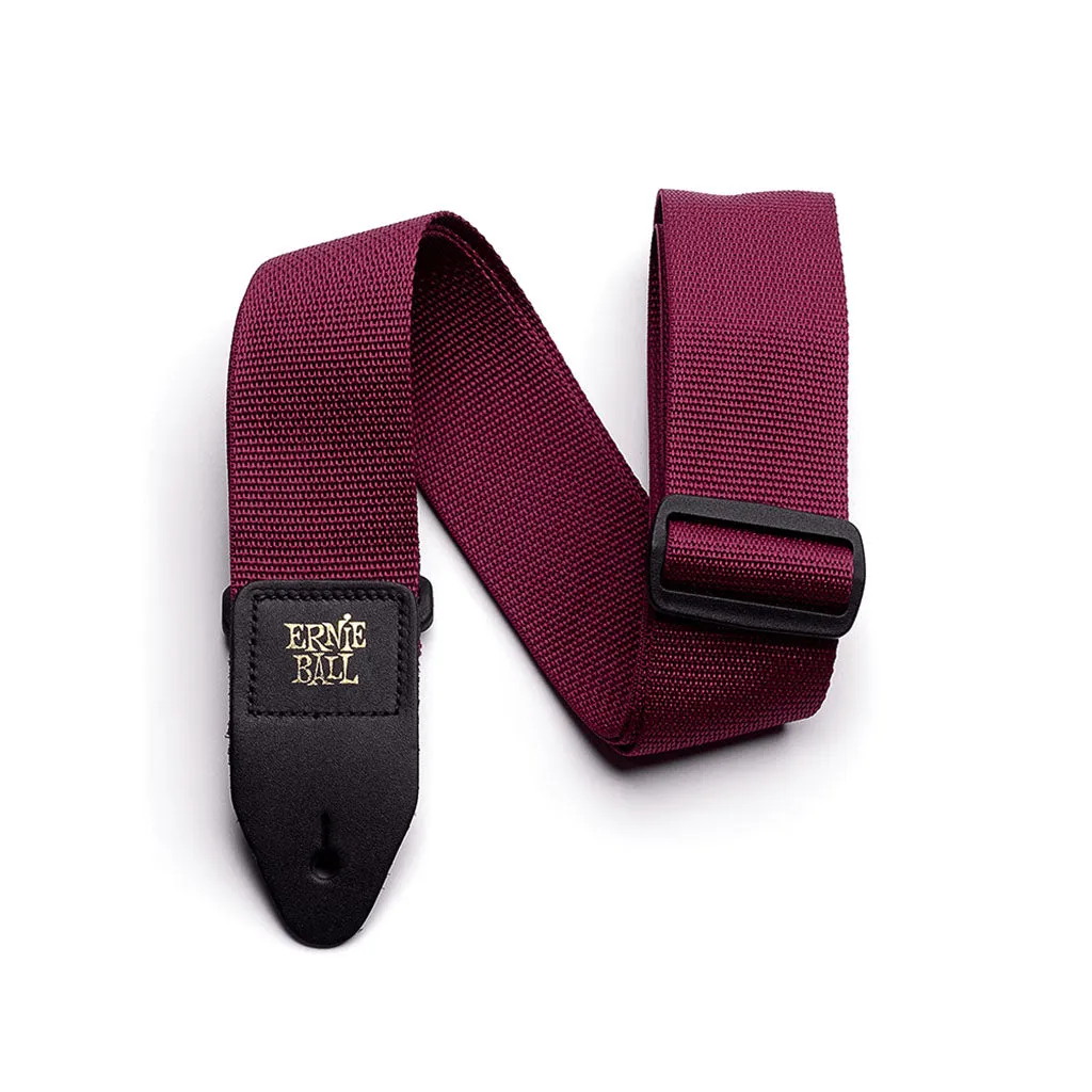 Ernie Ball E4047 Polypro Guitar Strap - Burgundy | Guitar Straps | P04047