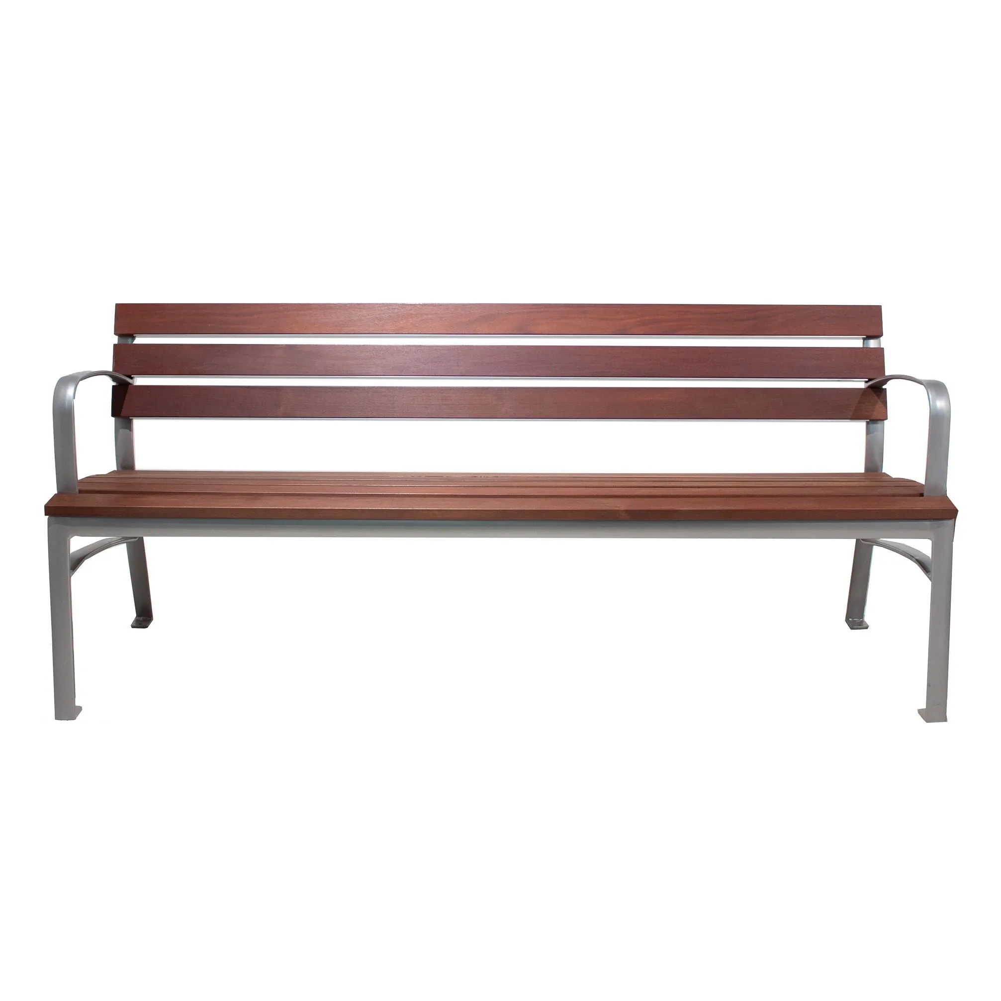 Esplanade Bench with Tropical Wood Slats