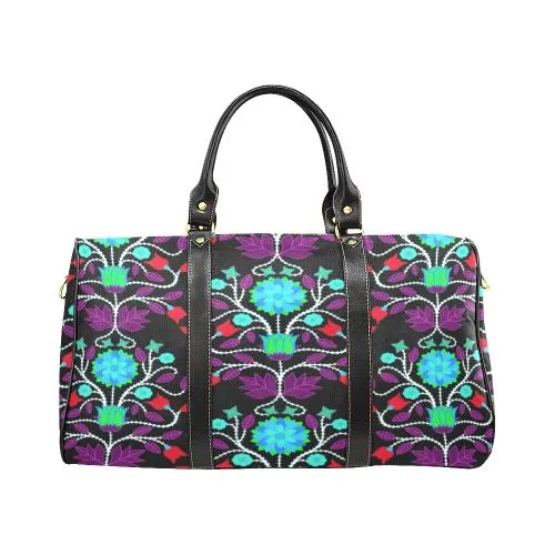 Floral Beadwork Four Clans Winter Waterproof Travel Bag