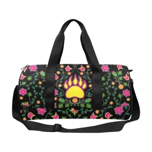 Floral Bearpaw Pink and Yellow Duffle Bag