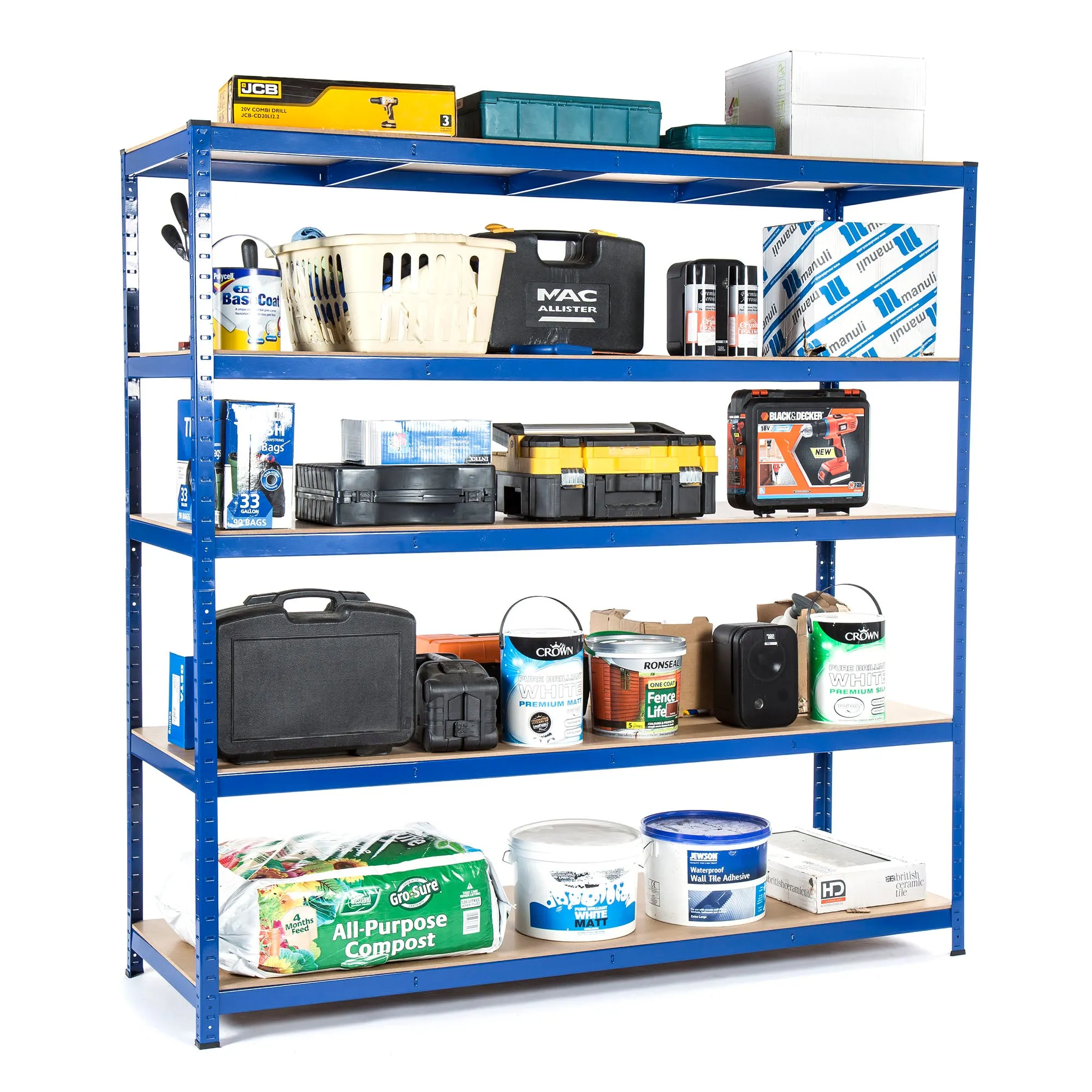 Garage Shelving Racking Unit 1800mm High - Select Your Size