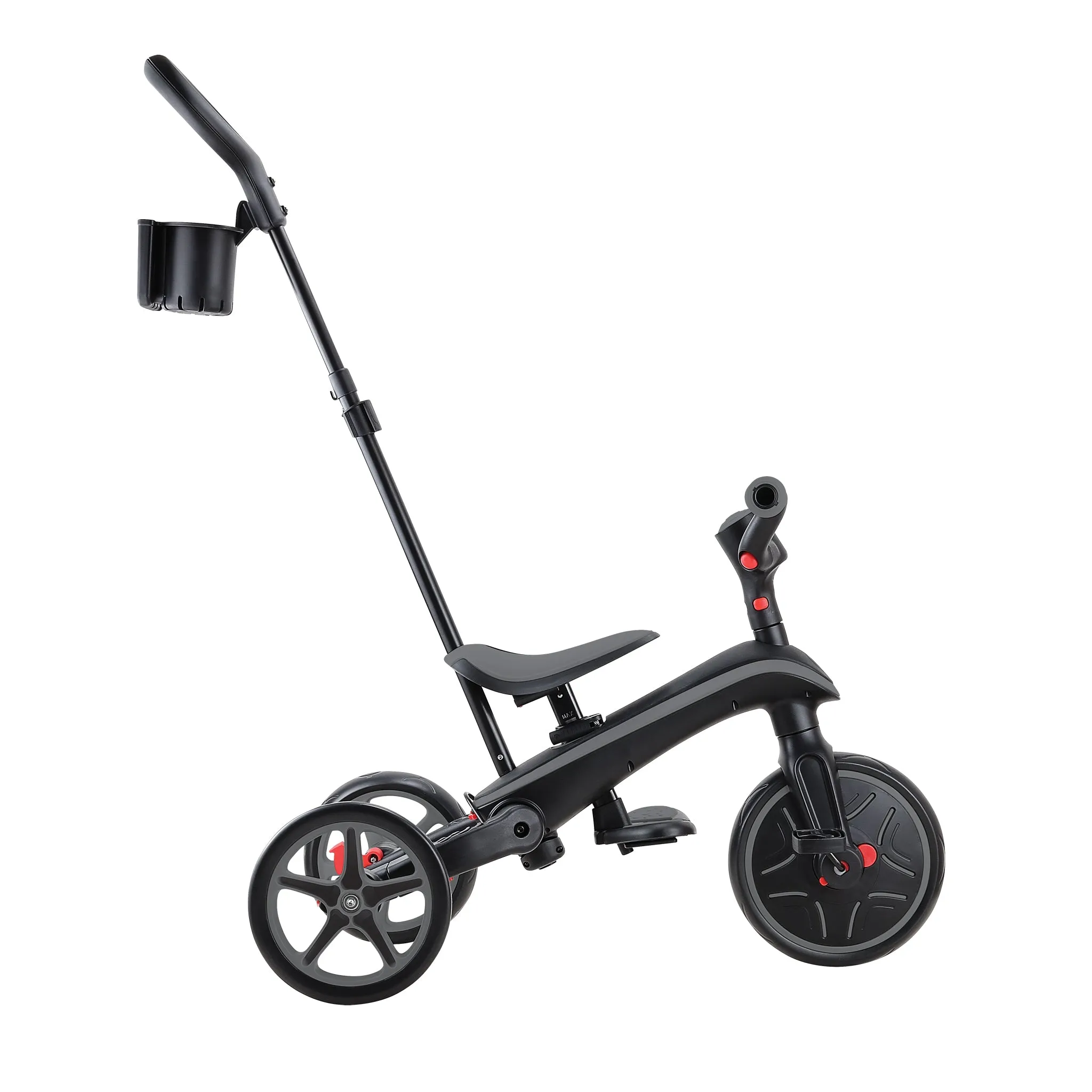 Globber Explorer Trike Foldable 4 in 1 - Black Grey (10m - 5y)