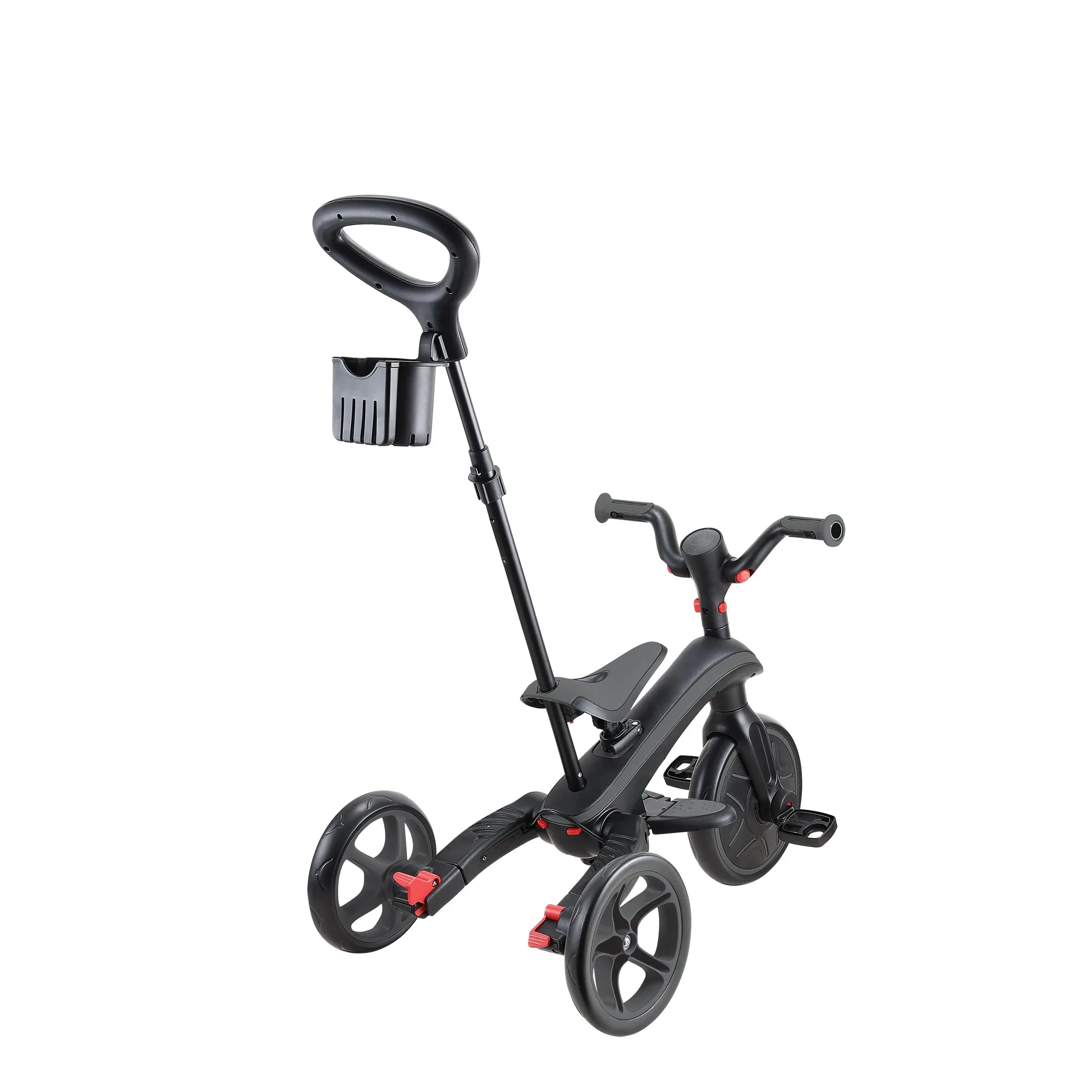 Globber Explorer Trike Foldable 4 in 1 - Black Grey (10m - 5y)