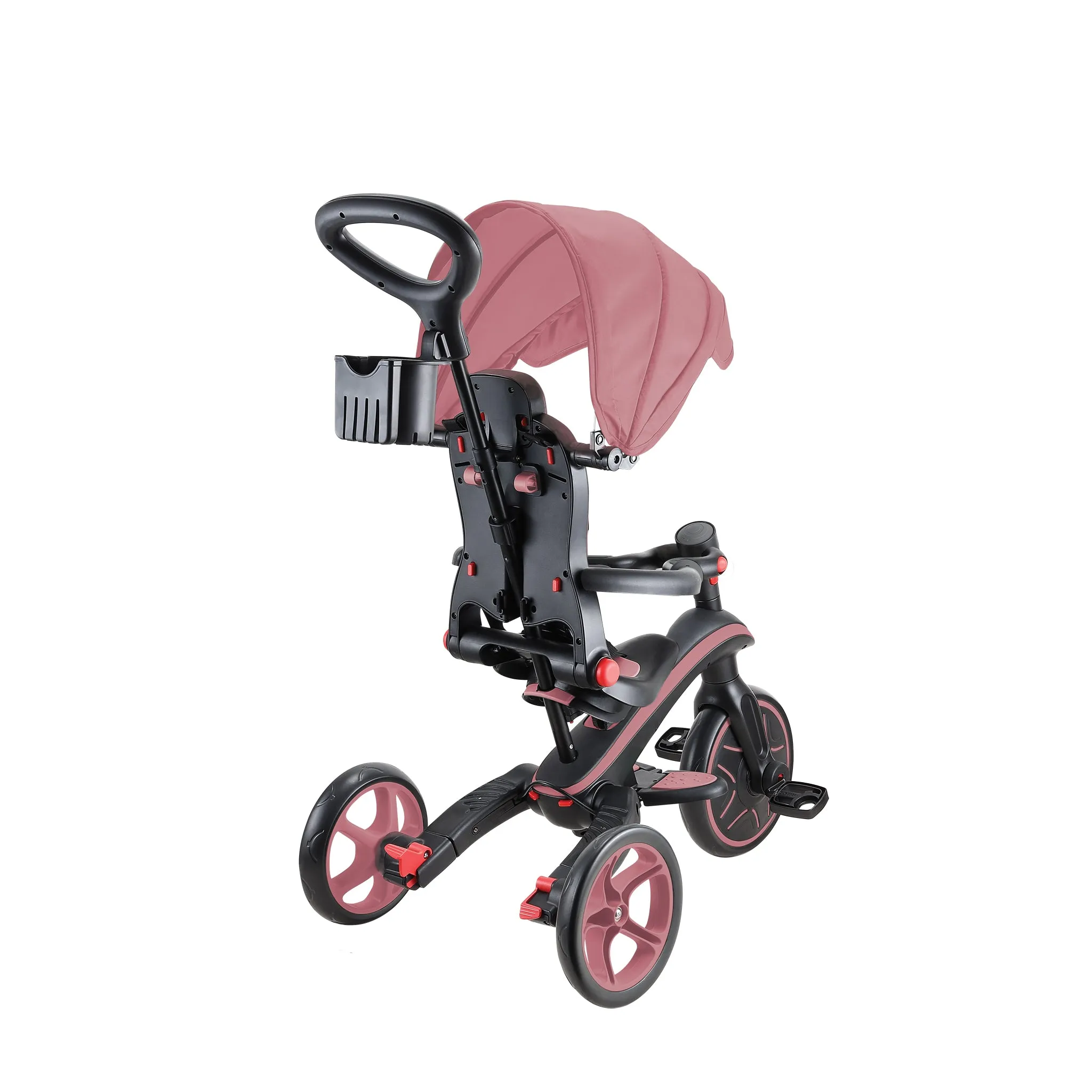 Globber Explorer Trike Foldable 4 in 1 - Pastel Pink (10m - 5y)