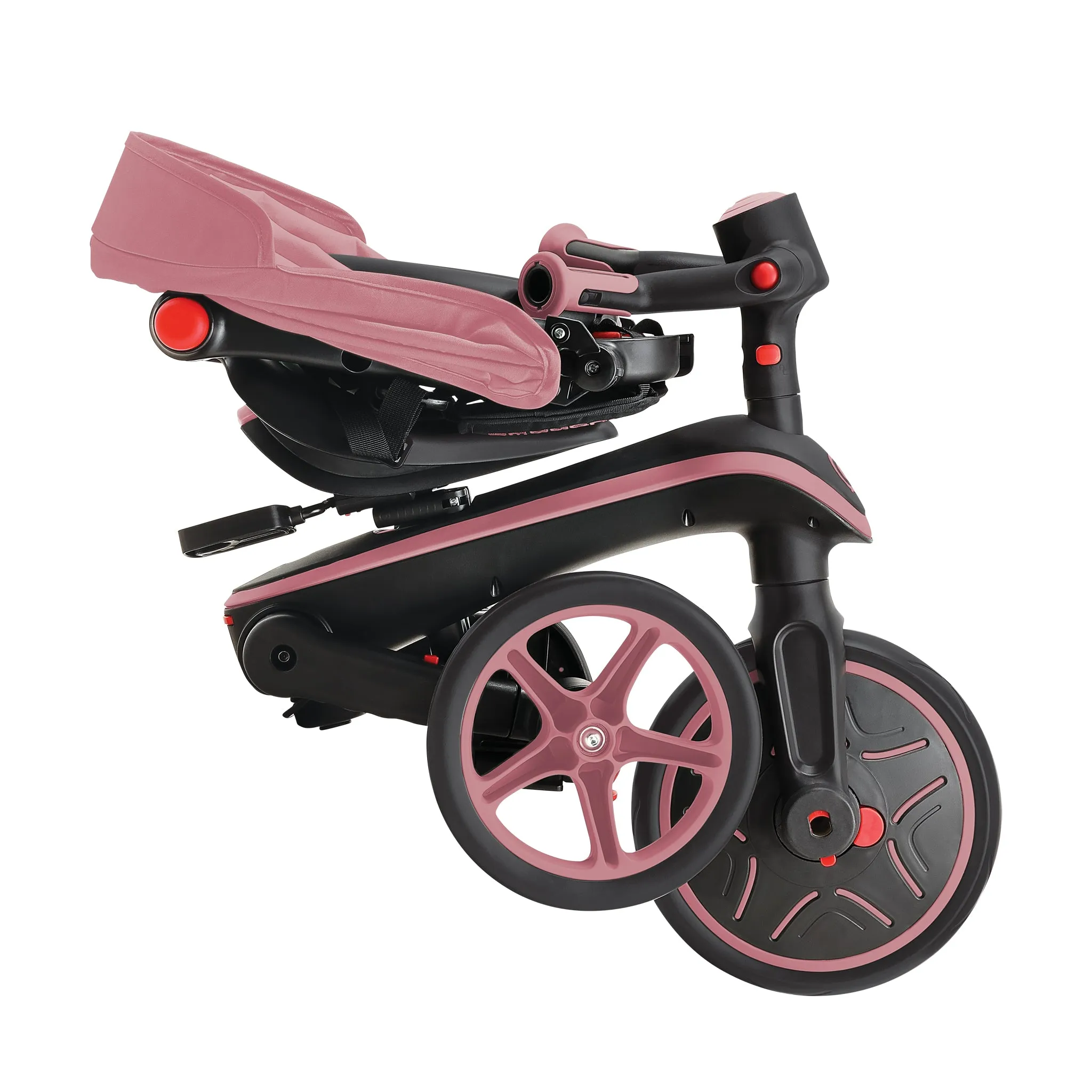 Globber Explorer Trike Foldable 4 in 1 - Pastel Pink (10m - 5y)