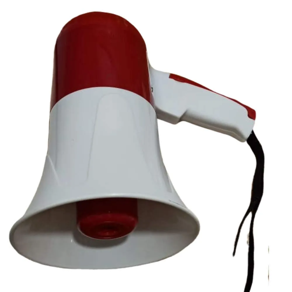 Handheld Megaphone with Recorder USB and Memory Card Input for Announcing; Talk; Record; Play; Siren; Music with Battery and Charger