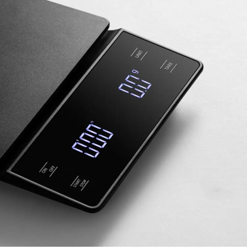 Handmade Coffee Electronic Scale Bar Counter Food Weighing Timing LED Display 3000g