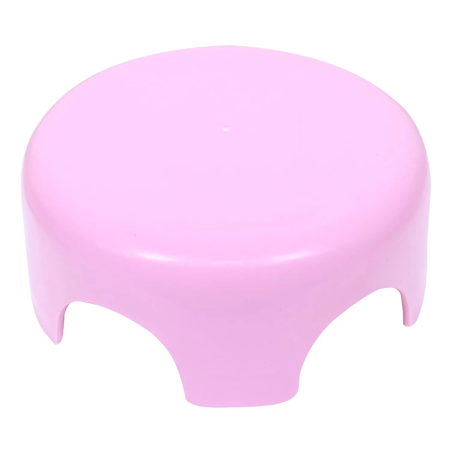 Heart Home Bathroom Stool | Plastic Bathroom Stool for Bathing | Bathroom Stool for Senior Citizen | Patla for Toilet | Sumo Stool | Pack of 2 | Pink