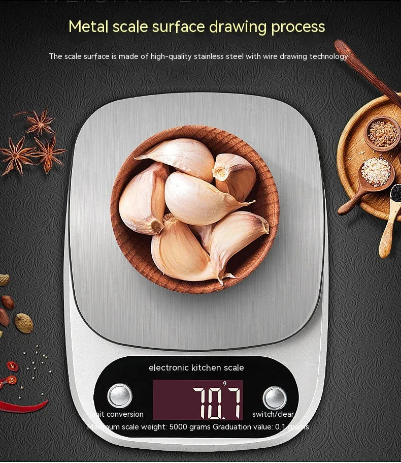 Household Food Kitchen Electronic Scale Stainless Steel