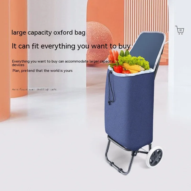 Household Shopping Cart Portable Folding Hand Pull