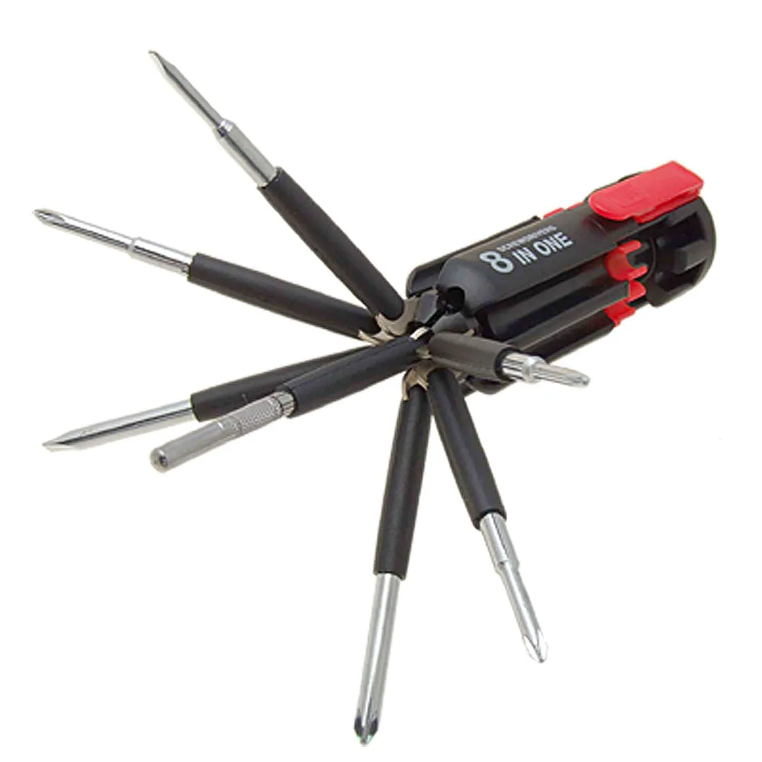 Household Utility Combo 8 in 1 led screwdriver with Combination Plier combo Hand Tool Kit