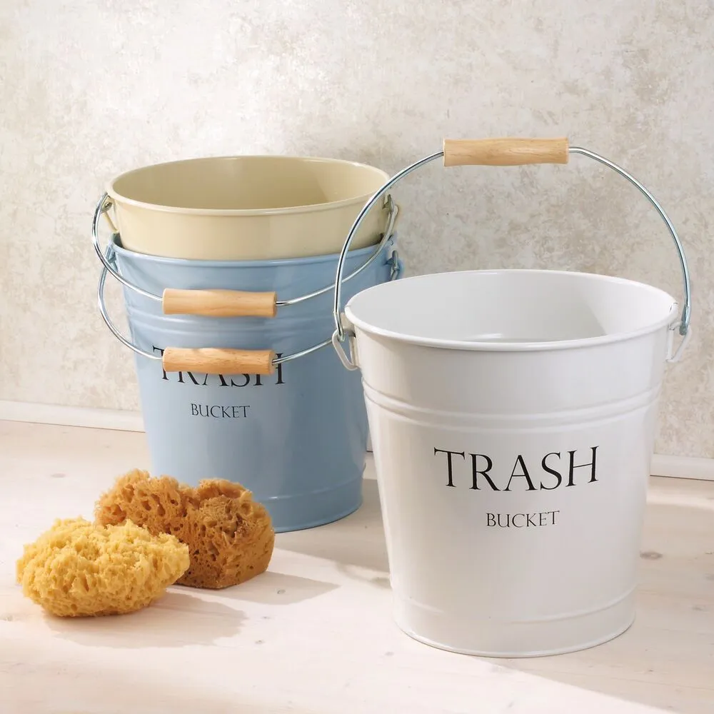 iDesign Pail Waste Can in White