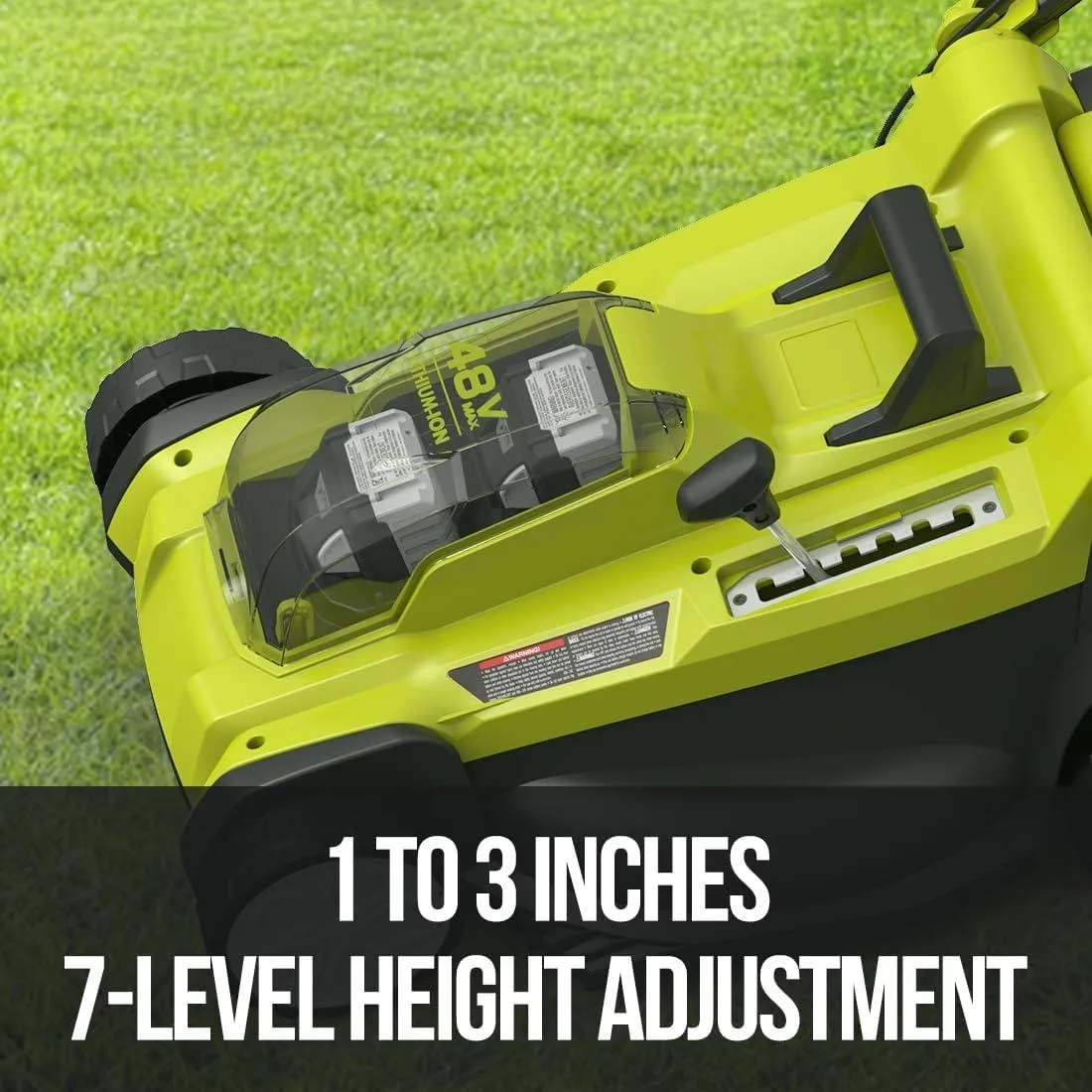 ionRUSH 48V Cordless Brushless Lawn Mower Kit with 4.0Ah Battery.