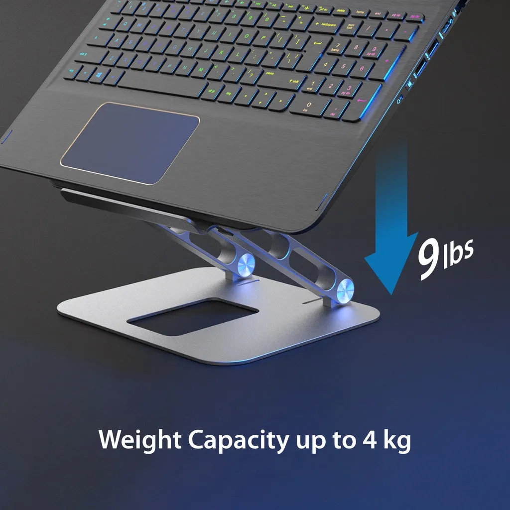 j5create JTS127 Ergonomic Aluminum Alloy Laptop Stand Designed to fit laptop/device up to 16 inch tablet stand PC stand