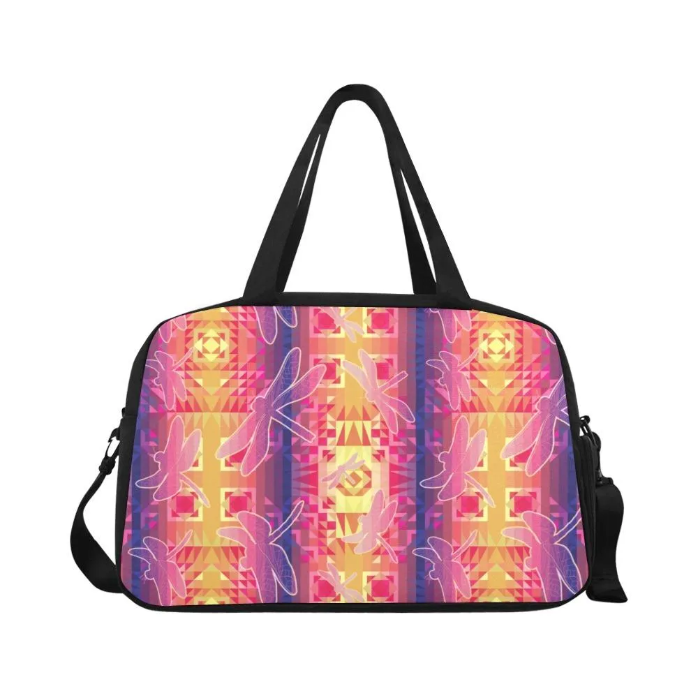 Kaleidoscope Dragonfly Fitness Handbag