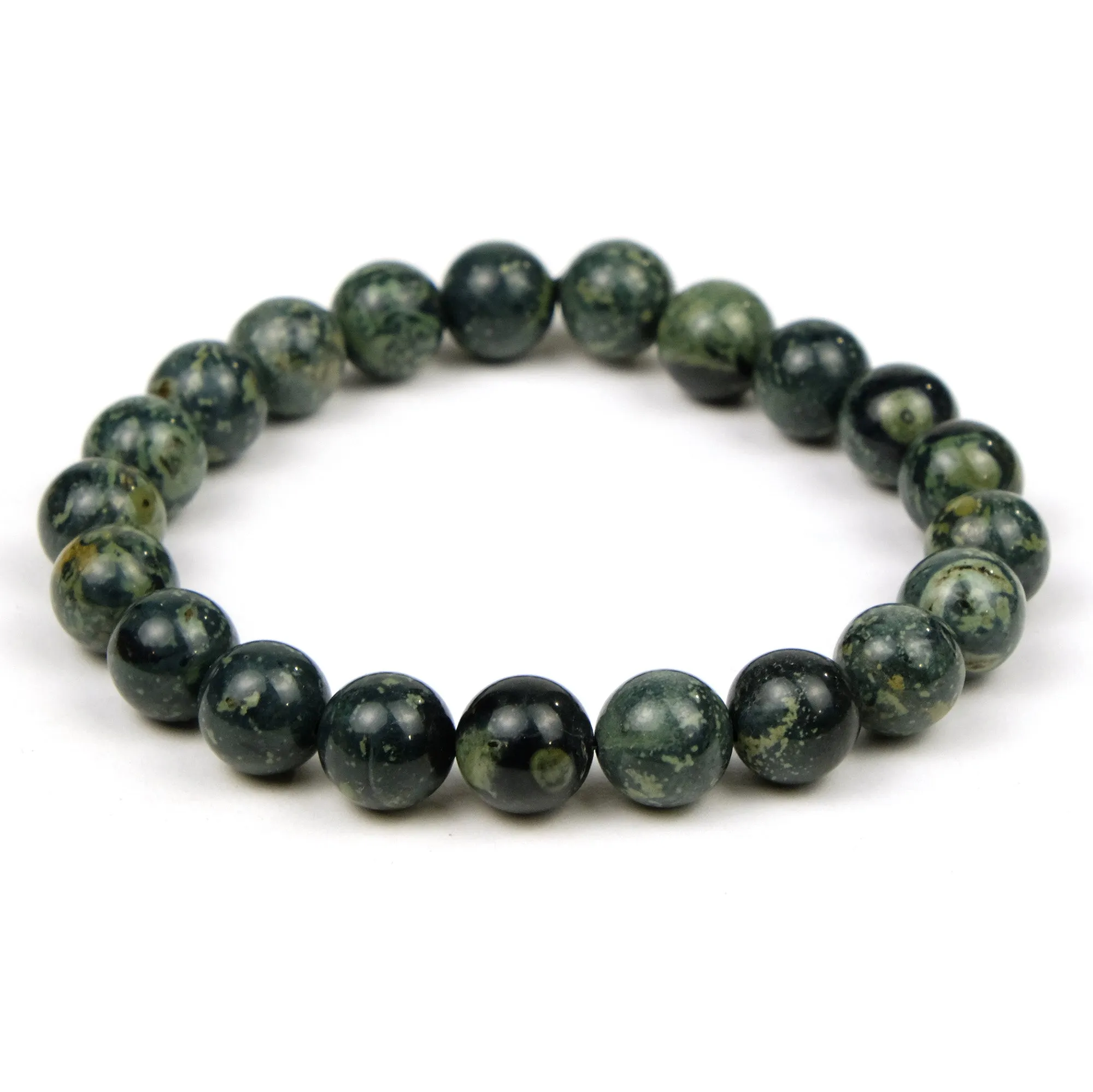 Kambaba Jasper 10mm Rounds Stretch Bracelet