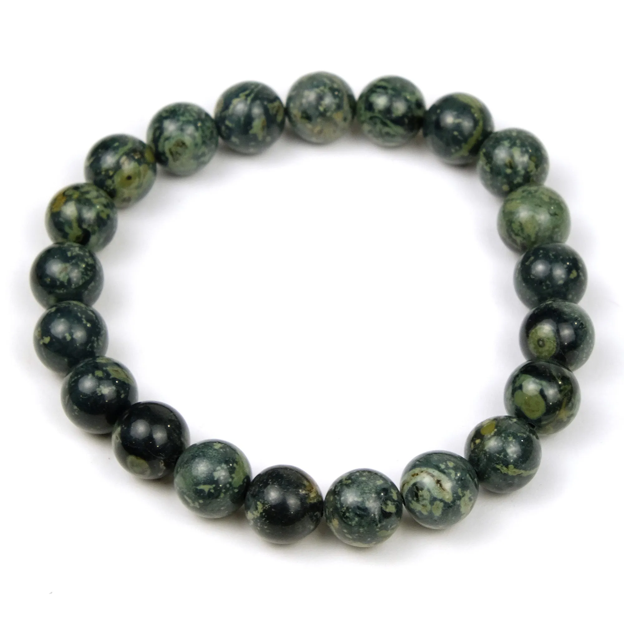 Kambaba Jasper 10mm Rounds Stretch Bracelet