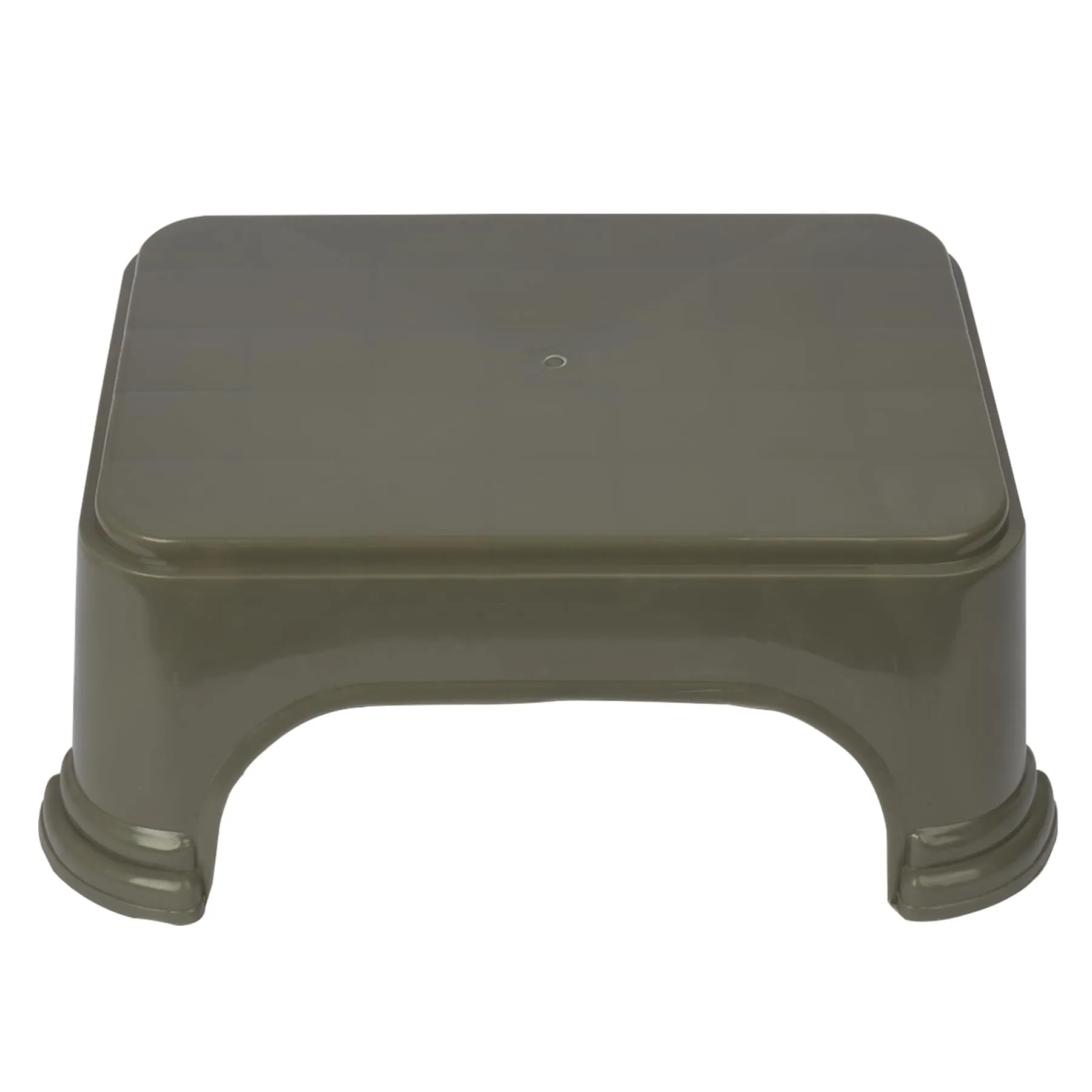 Kuber Industries Bathroom Stool | Bathroom Plain Square Stool | Plastic Stool for Bathroom | Stool for Kitchen | Bathroom Patla | Support Stool for Bathroom | P6 | Pack of 2 | Gray