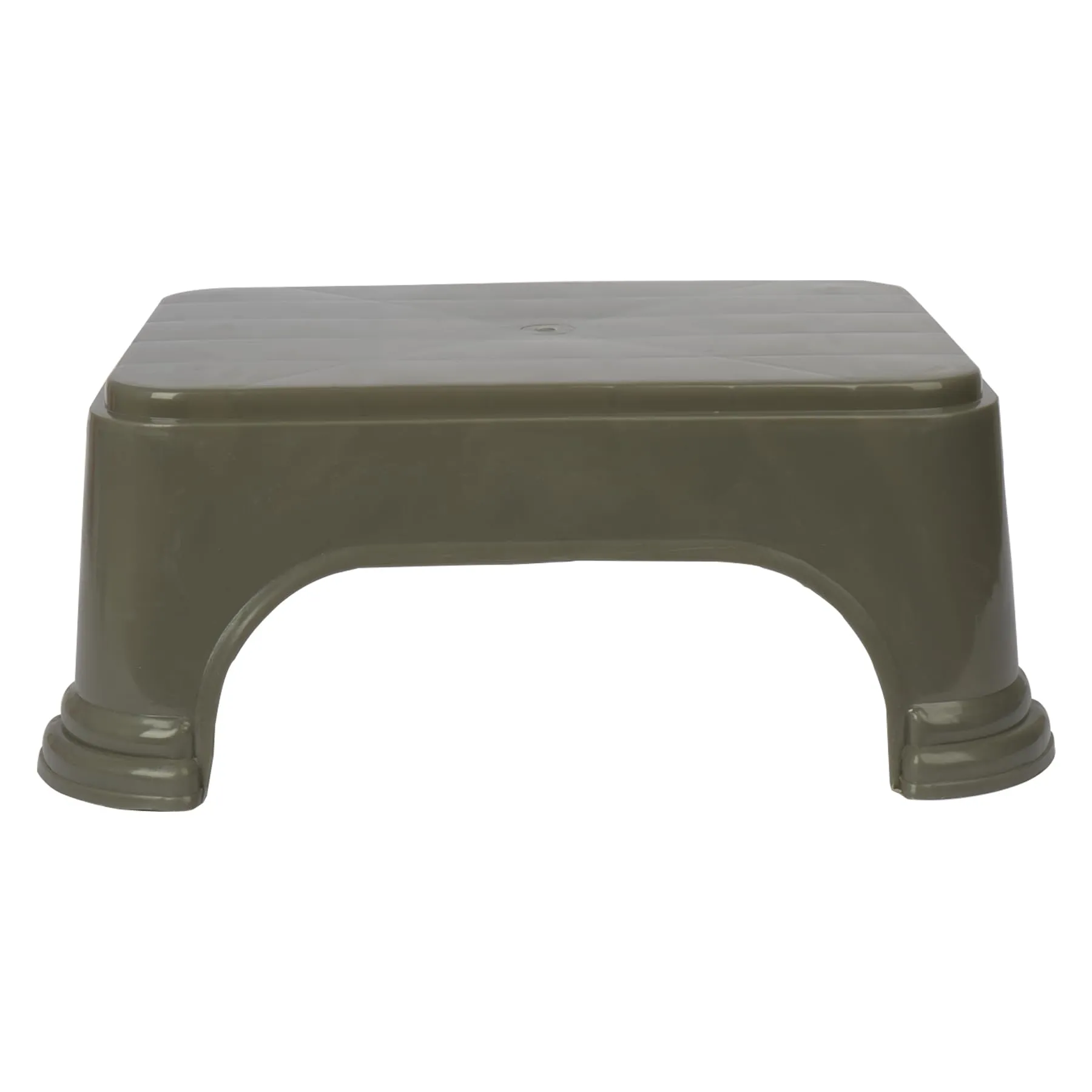 Kuber Industries Bathroom Stool | Bathroom Plain Square Stool | Plastic Stool for Bathroom | Stool for Kitchen | Bathroom Patla | Support Stool for Bathroom | P6 | Pack of 2 | Gray